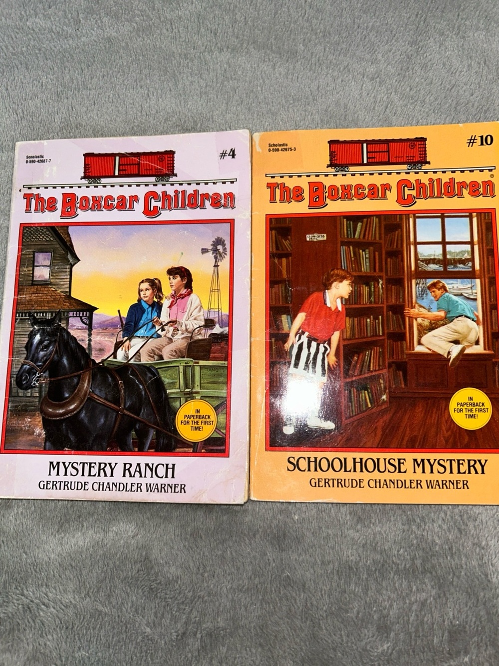 Lot Of 2 Boxcar Children Paperback Books by Gertrude Chandler Warner